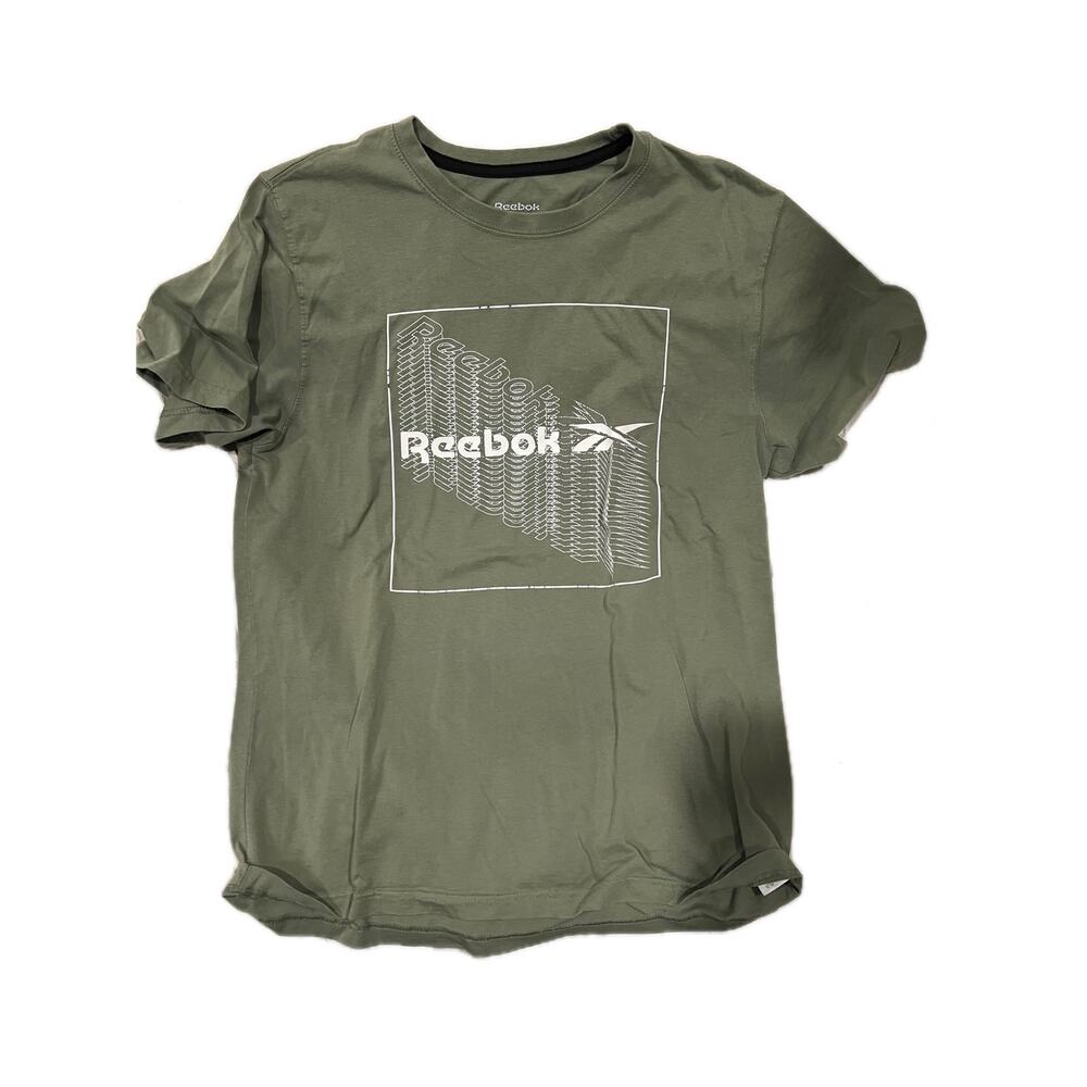 Reebok Army Green T-Shirt Mens L